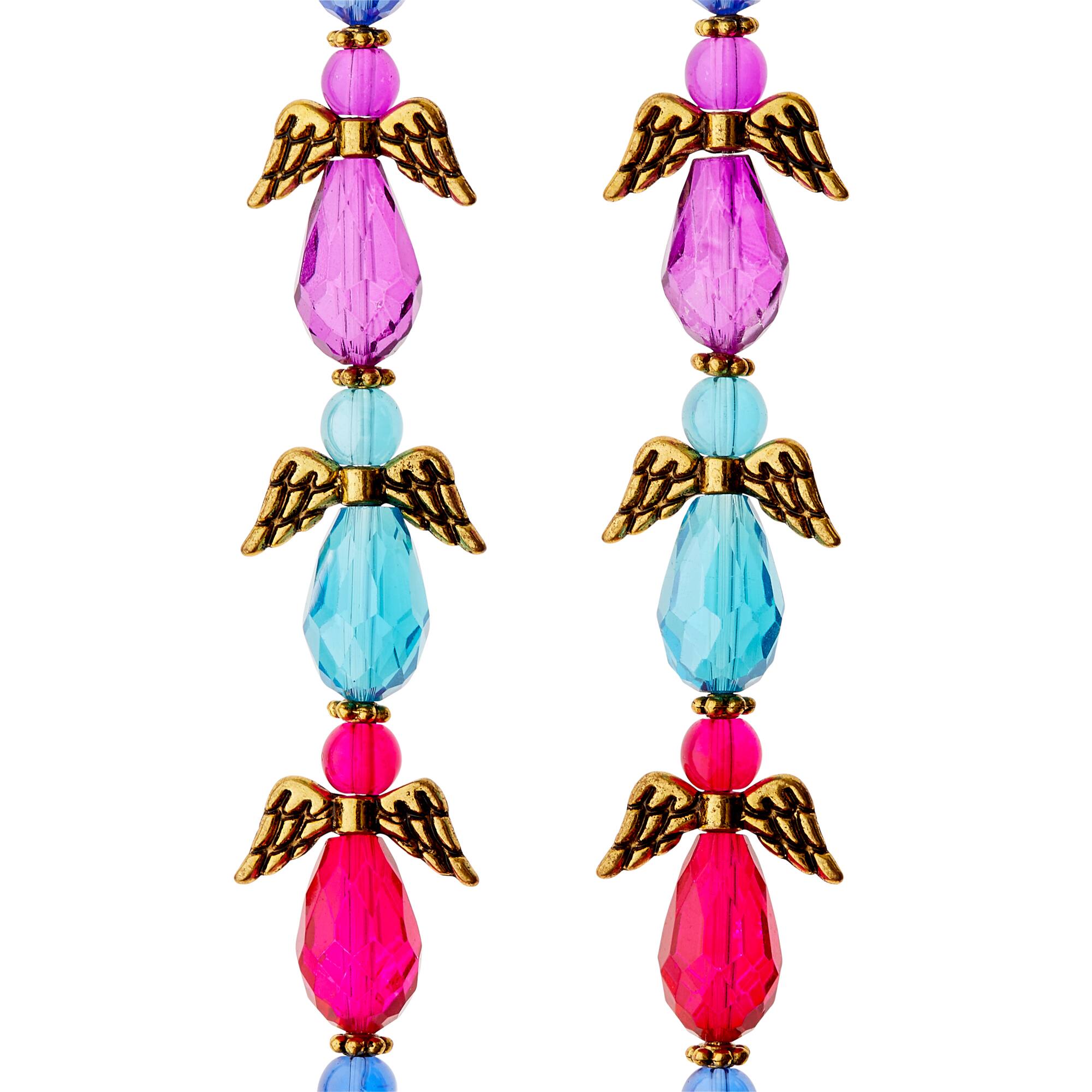 Multicolor Glass & Metal Angel Beads by Bead Landing™
